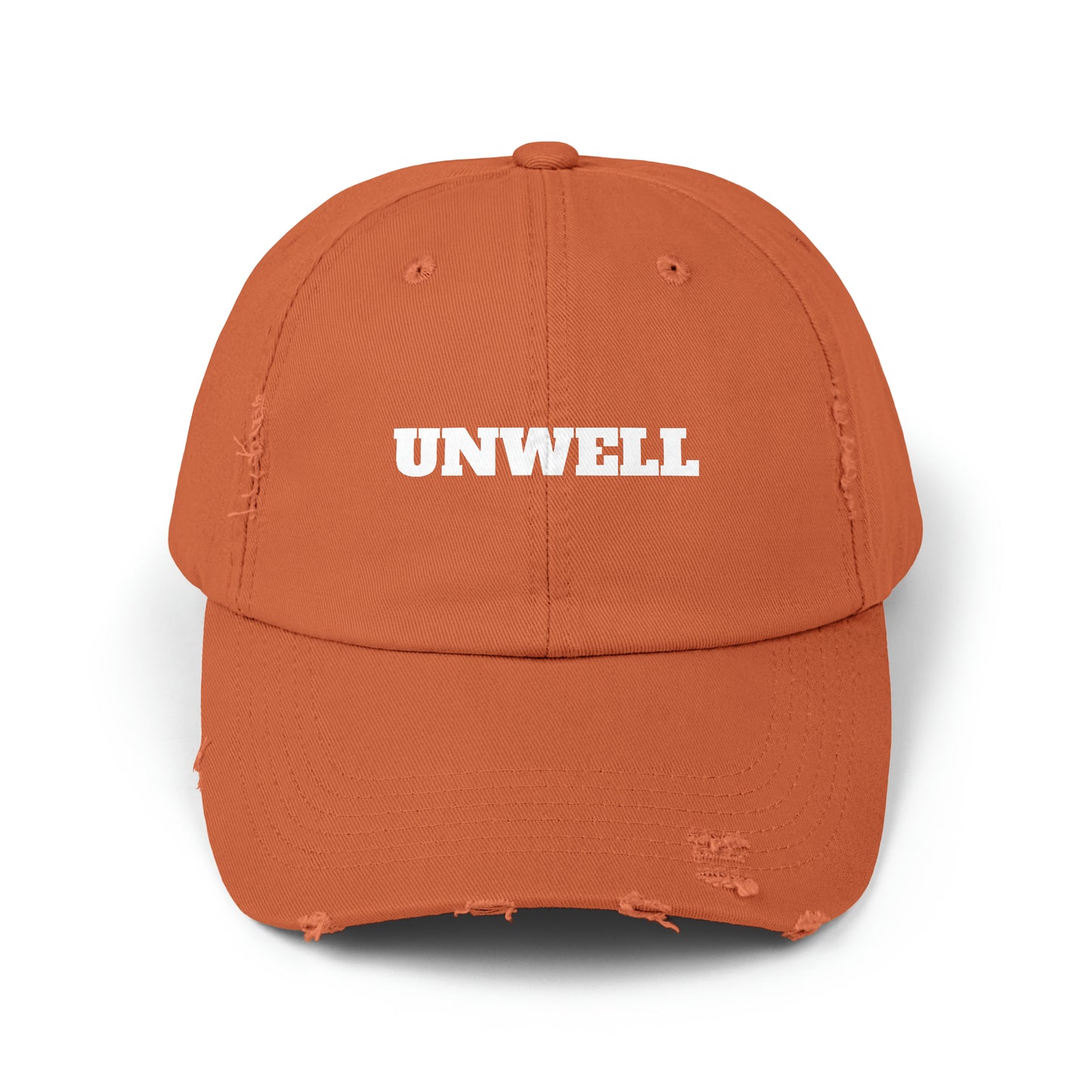 UNWELL Unisex Distressed Cap