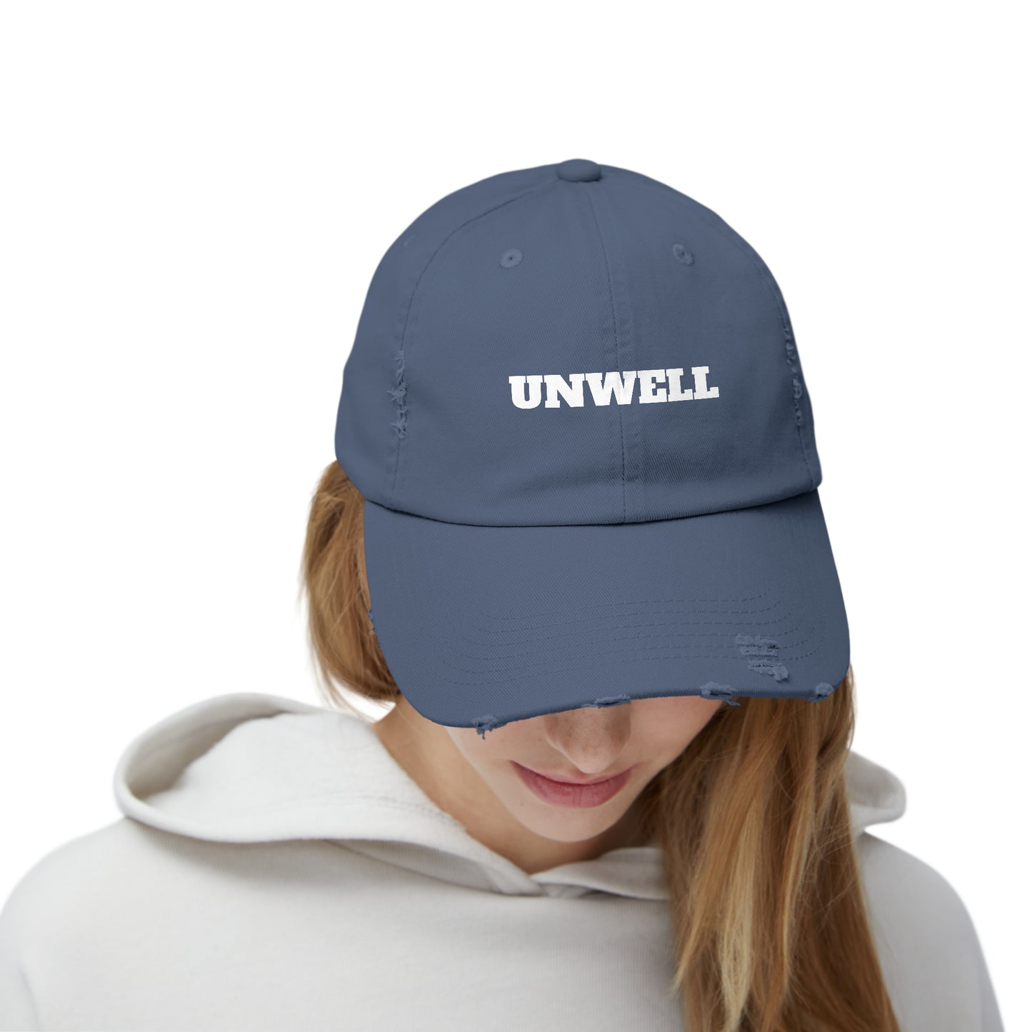 UNWELL Unisex Distressed Cap