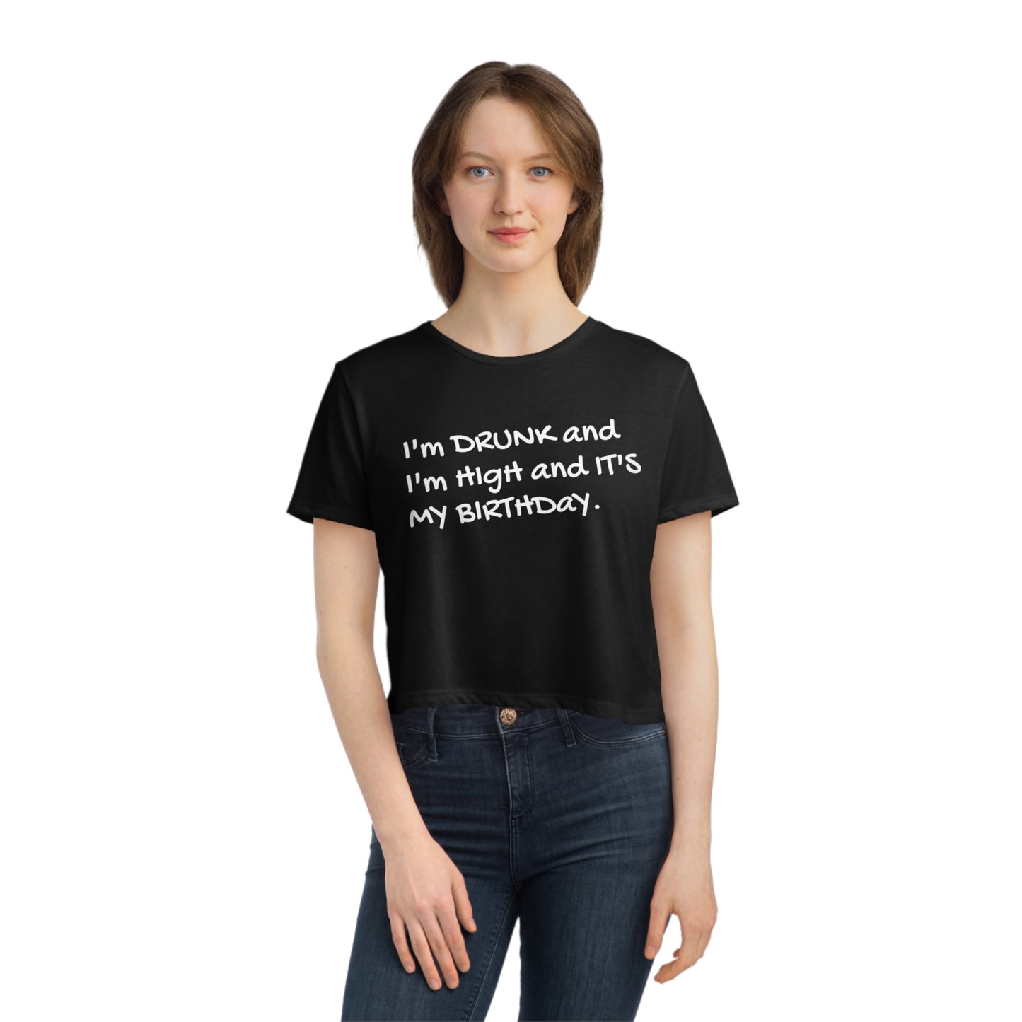 Women's Flowy Cropped Tee