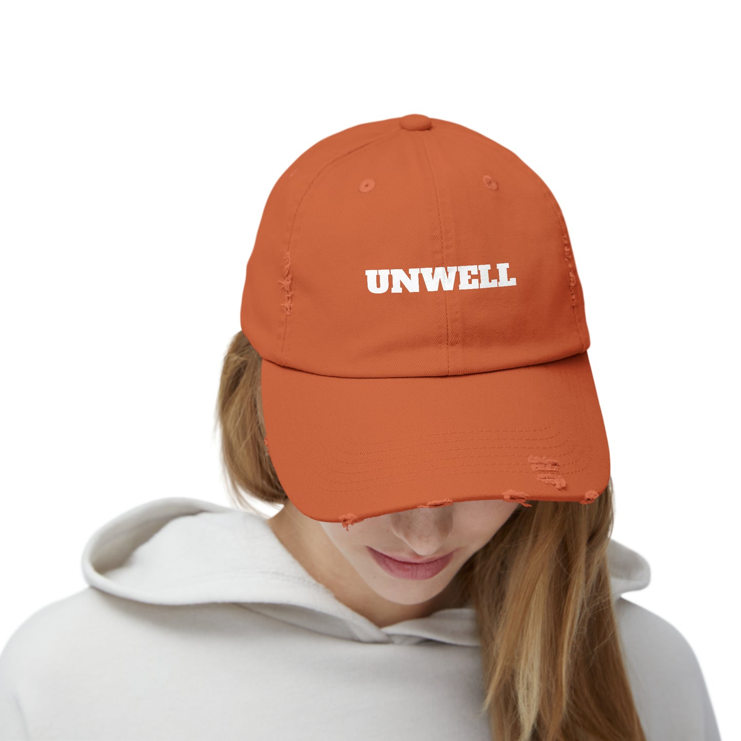 UNWELL Unisex Distressed Cap