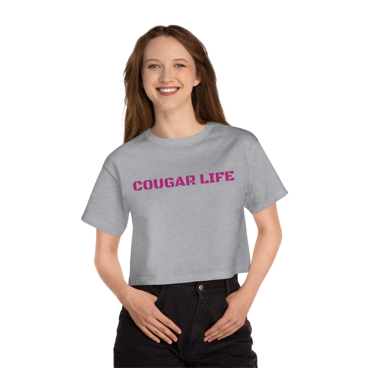 Cougar Life Champion Women's Heritage Cropped T-Shirt