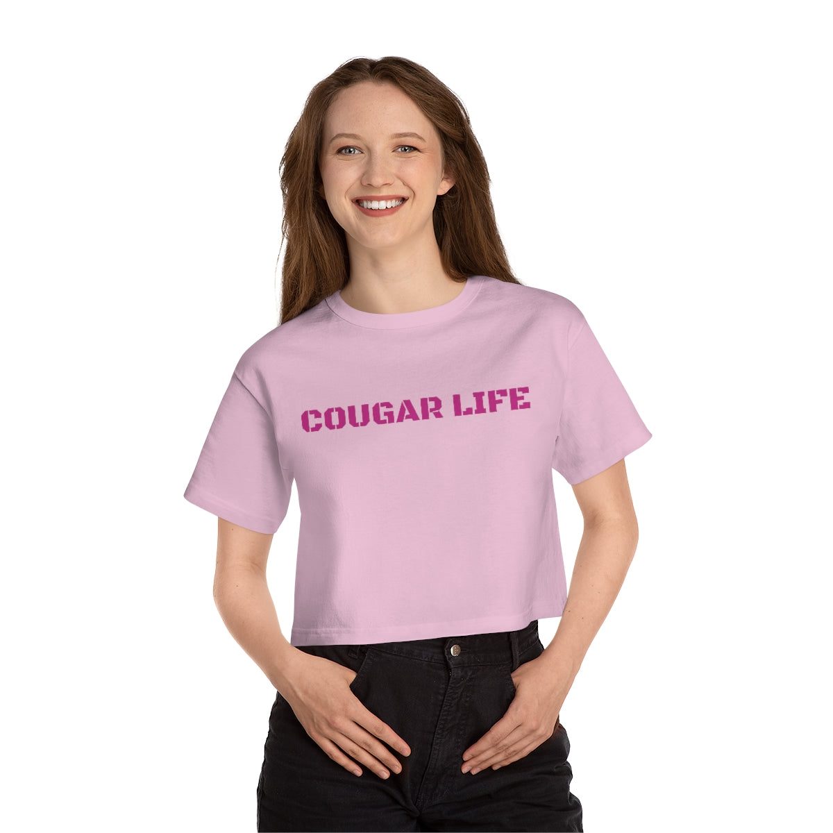 Cougar Life Champion Women's Heritage Cropped T-Shirt