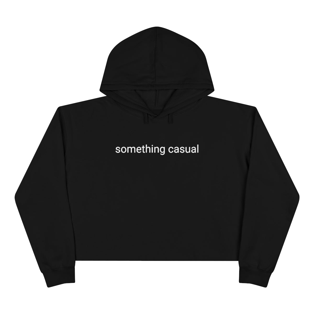 Something Casual Crop Hoodie