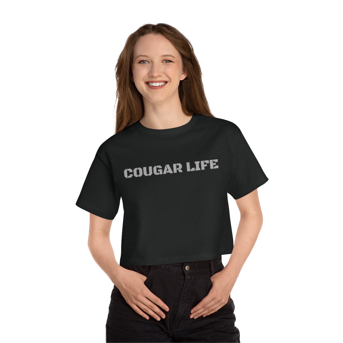 Cougar Life Champion Women's Heritage Cropped T-Shirt
