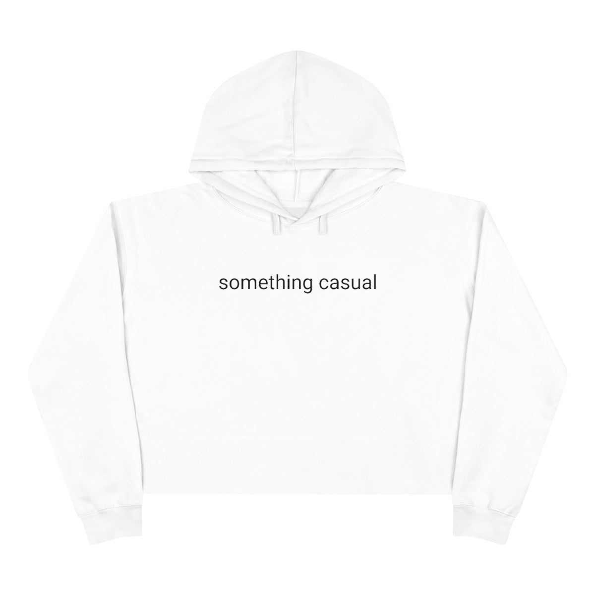 Something Casual Crop Hoodie