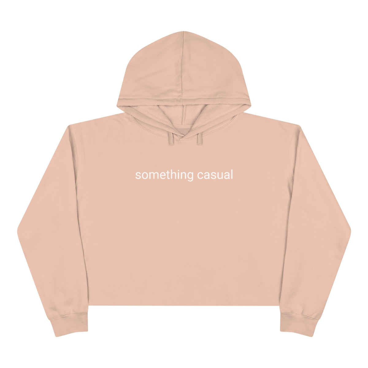 Something Casual Crop Hoodie