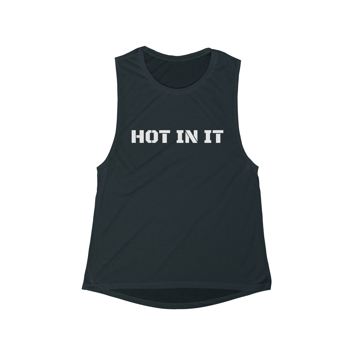 HOT IN IT Women’s Flowy Scoop Muscle Tank