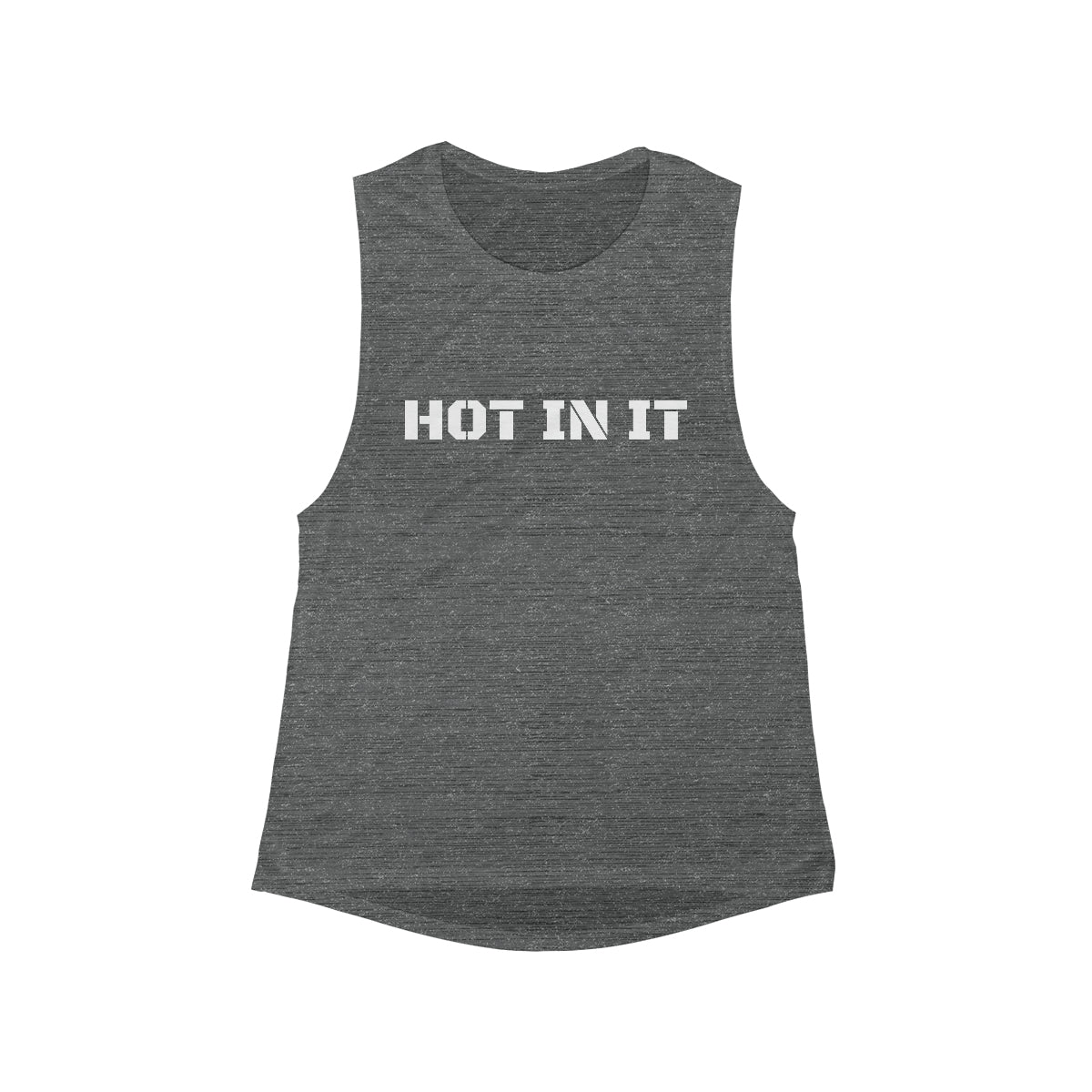 HOT IN IT Women’s Flowy Scoop Muscle Tank