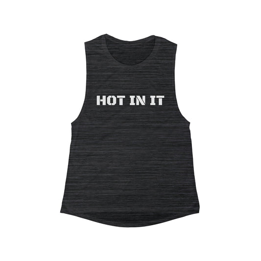 HOT IN IT Women’s Flowy Scoop Muscle Tank